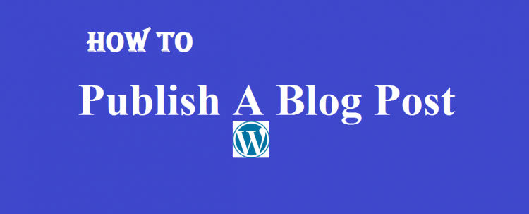 Publish blog post on WordPress
